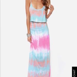 Lulu’s tie dye maxi dress